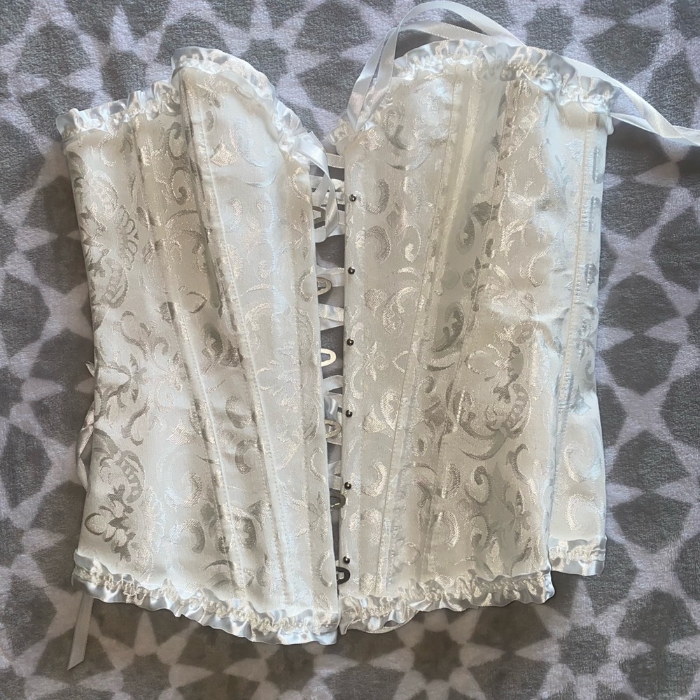 White or Black Real Corset
